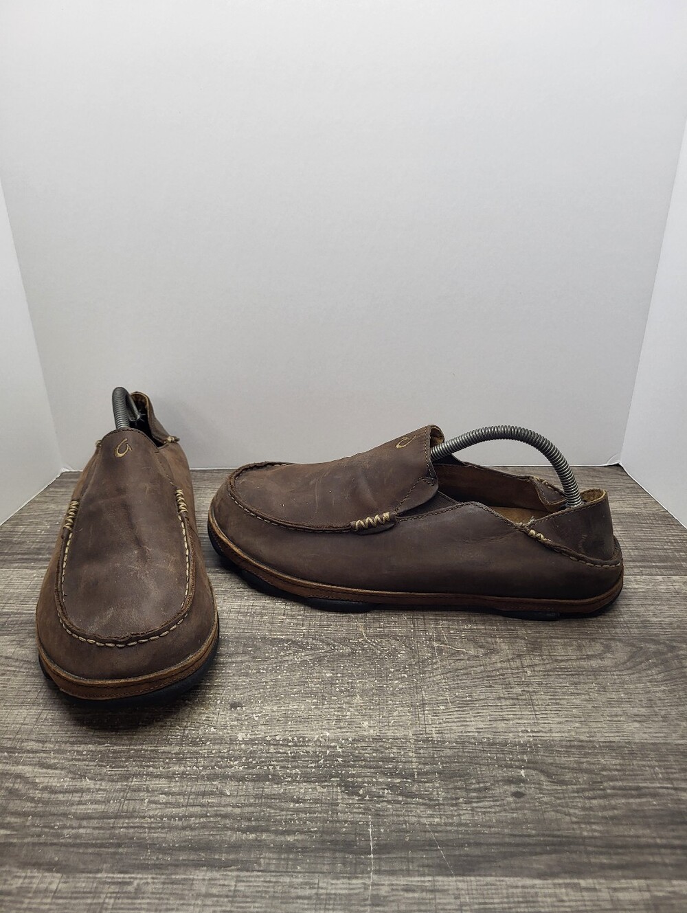 Olukia Moloa Loafers Men's Size 10 Brown Slip-On Shoes